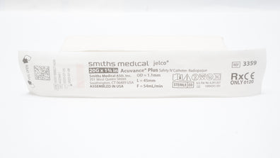 Smiths Medical 3359 Jelco Acuvance Plus Safety IV Cath. 20G x 1-3/4 inch (x)